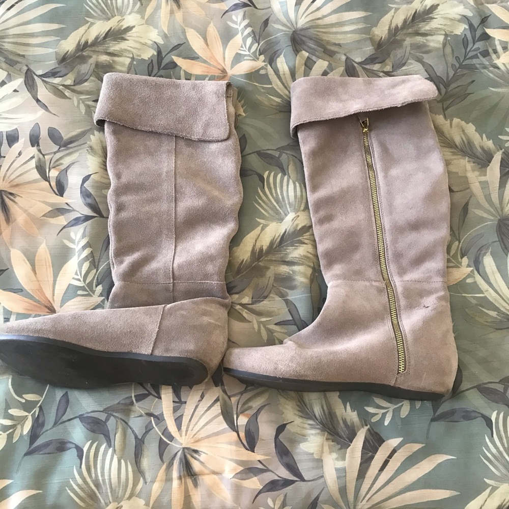 Light Brown Calf High Boots